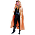 Glanzend Gouden Cape Met Capuchon Vrouw