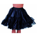 Jaren 50 High School Petticoat Zwart Vrouw