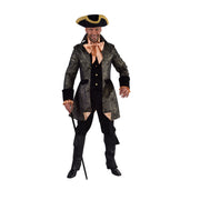 Op deze afbeelding zie je een Kostuums, van het merk Magic By Freddy's. Rijk Versierde Brokaat Mantel Adel Zwart