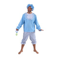 Blauwe Ik Word Nooit Volwassen Baby Man Kostuum
