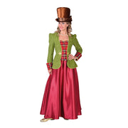 Op deze afbeelding zie je een Kostuums, van het merk Magic By Freddy's. 19e Eeuws Victoriaans Dickens Vrouw Kostuum