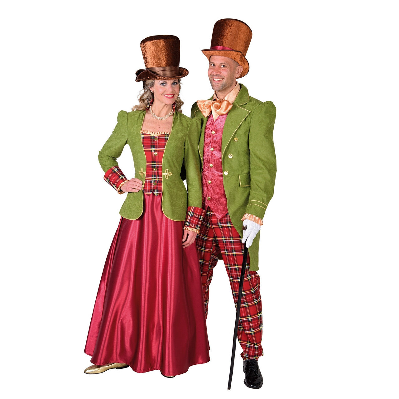 Op deze afbeelding zie je een Kostuums, van het merk Magic By Freddy's. 19e Eeuws Victoriaans Dickens Vrouw Kostuum