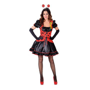 Op deze afbeelding zie je een Kostuums, van het merk Magic By Freddy's. Lieveheersbeestje Rood Zwarte Kever Vrouw Kostuum