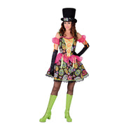 Op deze afbeelding zie je een Kostuums, van het merk Magic By Freddy's. Vrolijk Feest Dia De Los Muertos Mexico Vrouw Kostuum