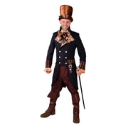 Op deze afbeelding zie je een Kostuums, van het merk Magic By Freddy's. Tijdmachine Steampunk Jas Man