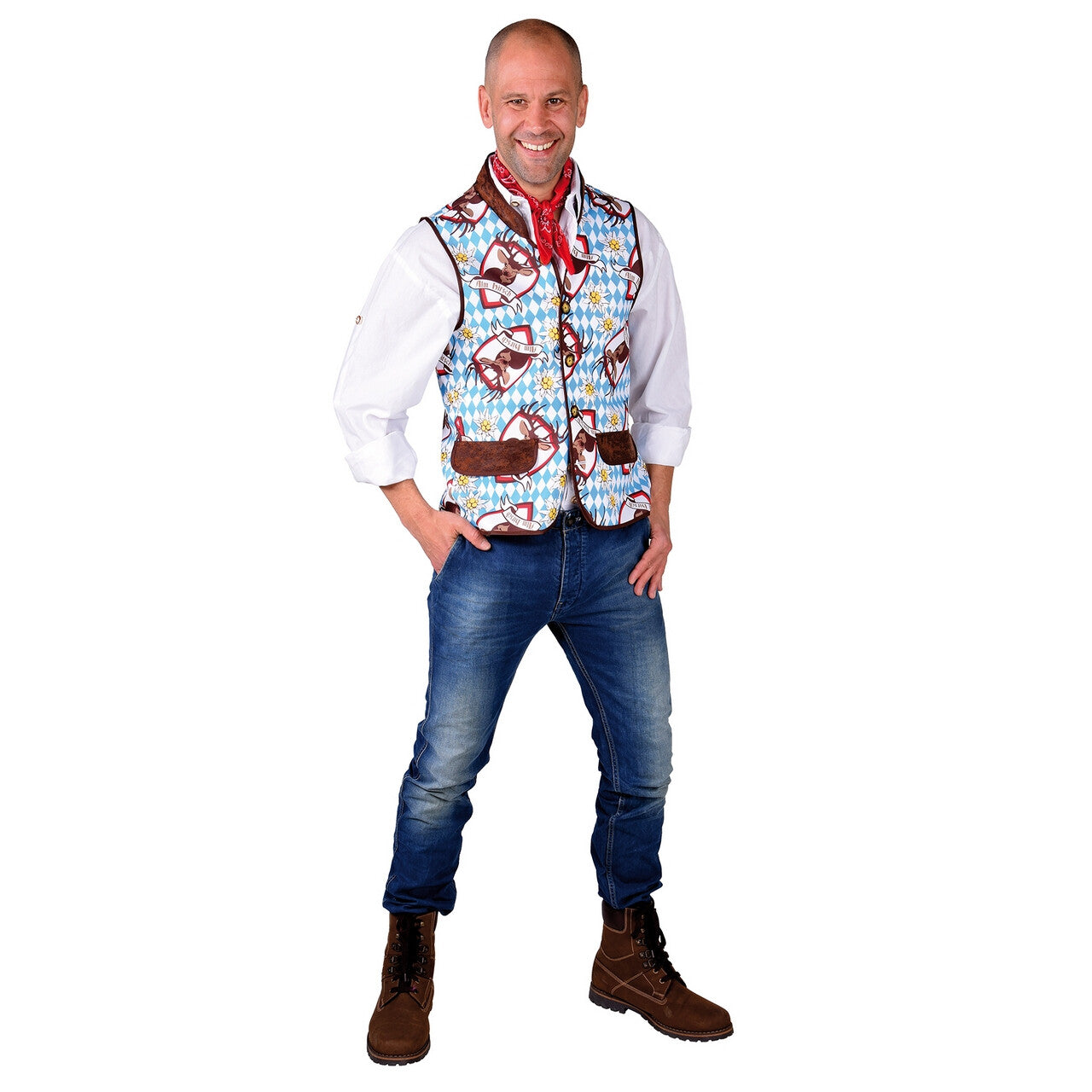 Op deze afbeelding zie je een Kostuums, van het merk Magic By Freddy's. Berfeest Vest Beierse Nachten Zijn Lang Man