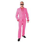 Op deze afbeelding zie je een Kostuums, van het merk Magic By Freddy's. Cool Men In Pink Man Kostuum