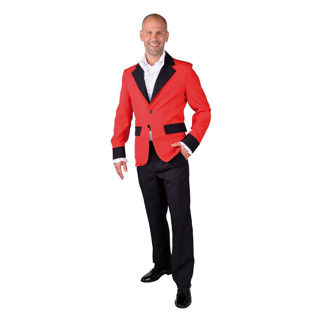 Op deze afbeelding zie je een Kostuums, van het merk Magic By Freddy's. Colbert Avondje Opera Rood Man