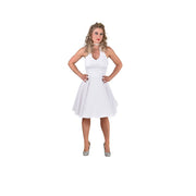 Op deze afbeelding zie je een Kostuums, van het merk Magic By Freddy's. Seven Year Itch Metro Marilyn Vrouw Kostuum