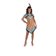 Op deze afbeelding zie je een Kostuums, van het merk Magic By Freddy's. Apache Indiaan New Mexico Vrouw Kostuum