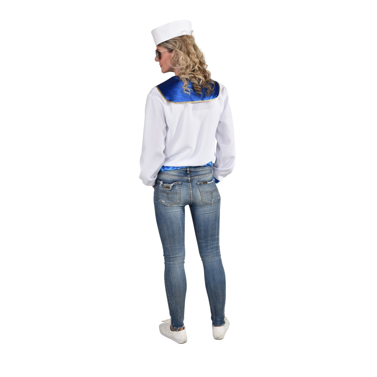 Op deze afbeelding zie je een Kostuums, van het merk Magic By Freddy's. Jas Matroos Marine Fregat Vrouw