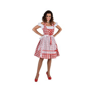 Op deze afbeelding zie je een Kostuums, van het merk Magic By Freddy's. Bertha Bierstube Oktoberfest Vrouw Kostuum