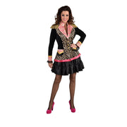 Op deze afbeelding zie je een Kostuums, van het merk Magic By Freddy's. Wilde Luipaard Jas Met Gouden Epauletten Vrouw
