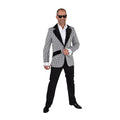 Mieters Jaren 50 Colbert Zwart Wit Geruit Man