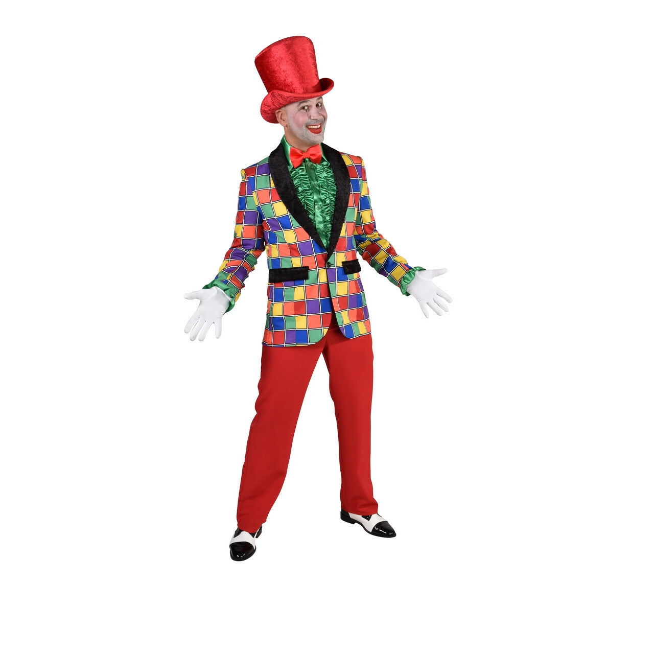 Op deze afbeelding zie je een Kostuums, van het merk Magic By Freddy's. Rubiks Kubus Goed In De War Circus Colbert Man
