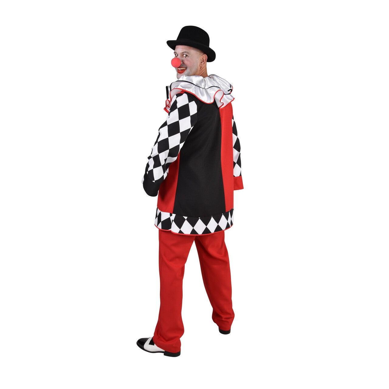 Op deze afbeelding zie je een Kostuums, van het merk Magic By Freddy's. Circus Harlekijn Happy Harry Man