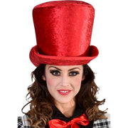 Op deze afbeelding zie je een Accessoires, van het merk Magic By Freddy's. Hoge Rode Toverhoed Clown