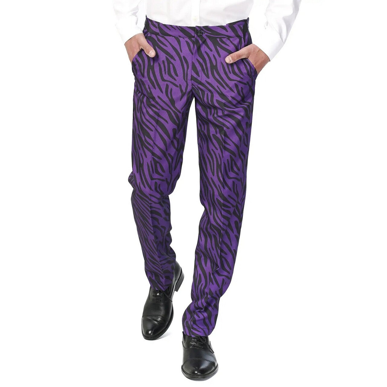 Op deze afbeelding zie je een Kostuums, van het merk Suitmeister. Lekker Foute Pimp Tiger Suitmeister Kostuum Man
