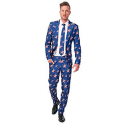 Op deze afbeelding zie je een Kostuums, van het merk Suitmeister. Showman USA Stars And Stripes Suitmeister Kostuum