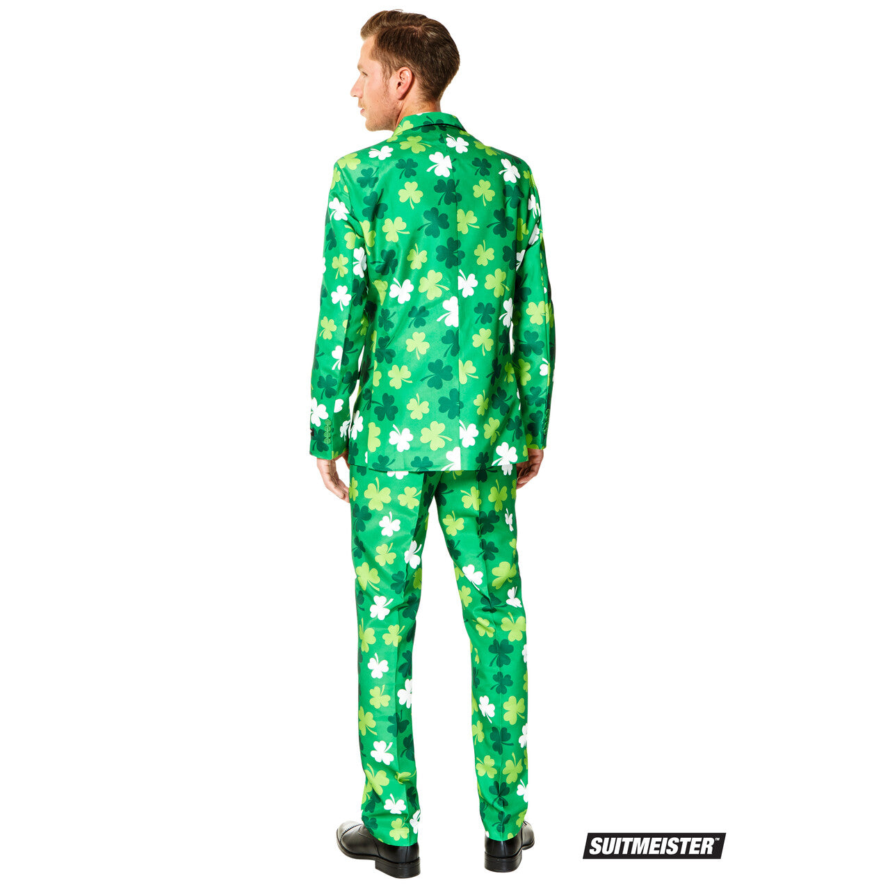 Op deze afbeelding zie je een Kostuums, van het merk Suitmeister. Iers St Patricks Day Clovers Opposuits Kostuum Man