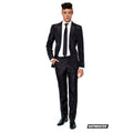 Helemaal Zwart Solid Black Man Kostuum