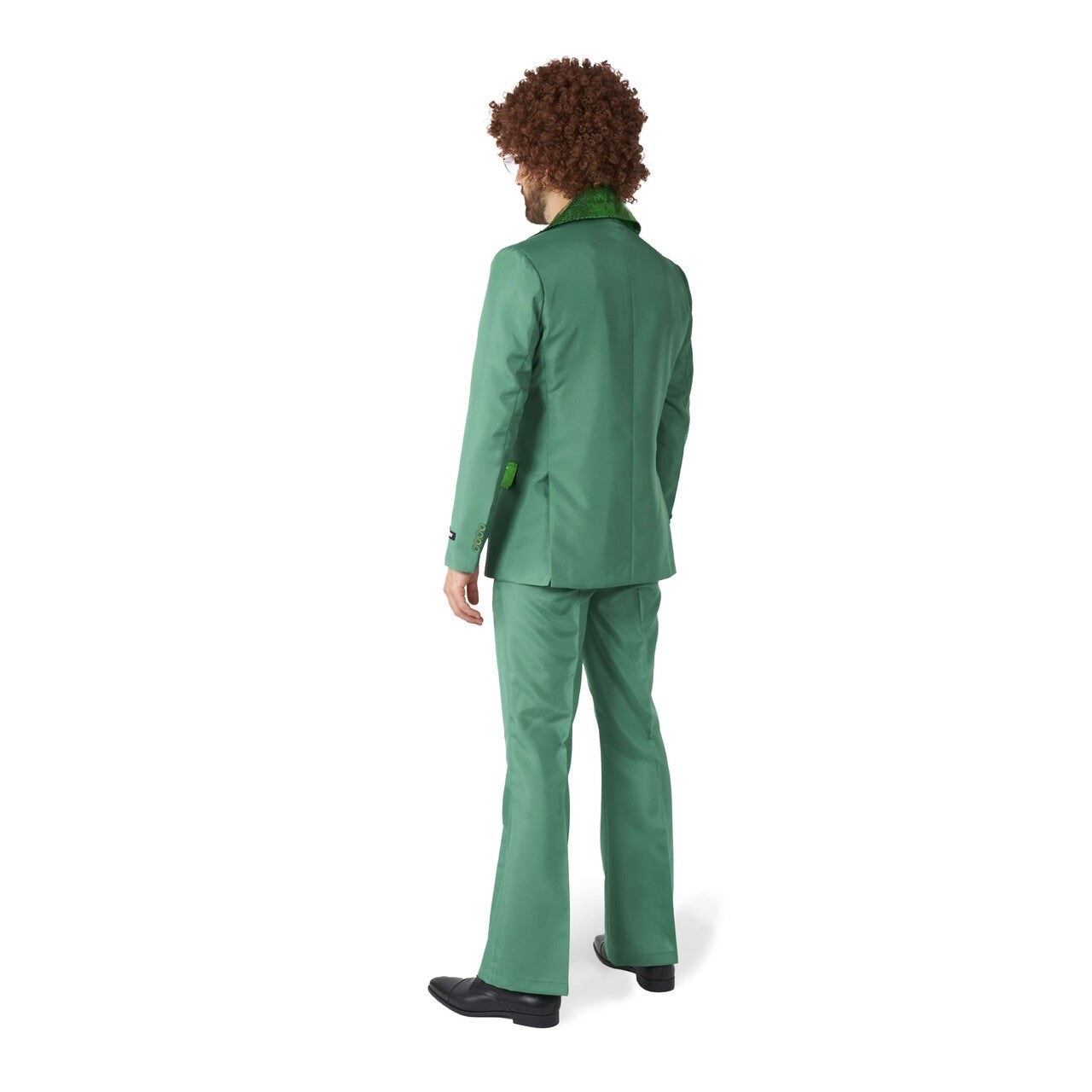 Op deze afbeelding zie je een Kostuums, van het merk Suitmeister. Disco Suit Green Man Kostuum