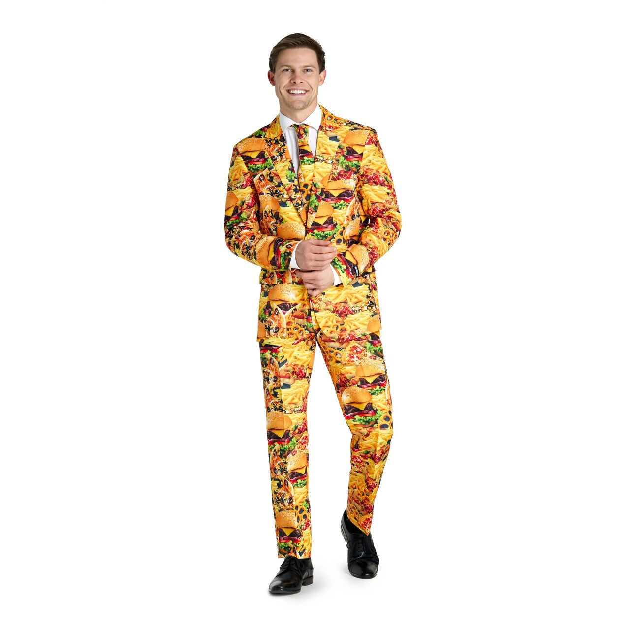Op deze afbeelding zie je een Kostuums, van het merk Suitmeister. Deluxe Snack Meister Man Kostuum