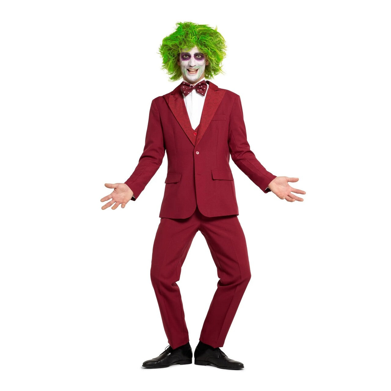 Op deze afbeelding zie je een Kostuums, van het merk Opposuits. Beetlejuice Groom Gala Burgundy Man Kostuum