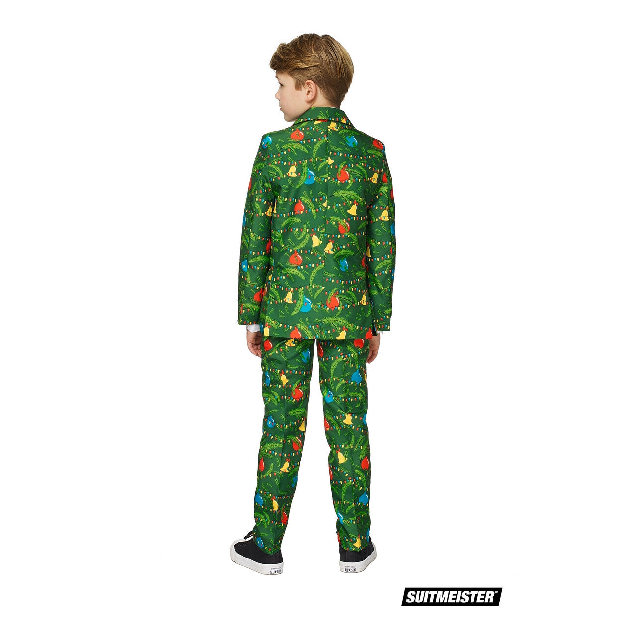 Op deze afbeelding zie je een Kostuums, van het merk Suitmeister. Groene Kerstversieringen Kerstmis Jongen Kostuum