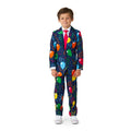 Boys Confetti Balloons Navy Jongen Kostuum