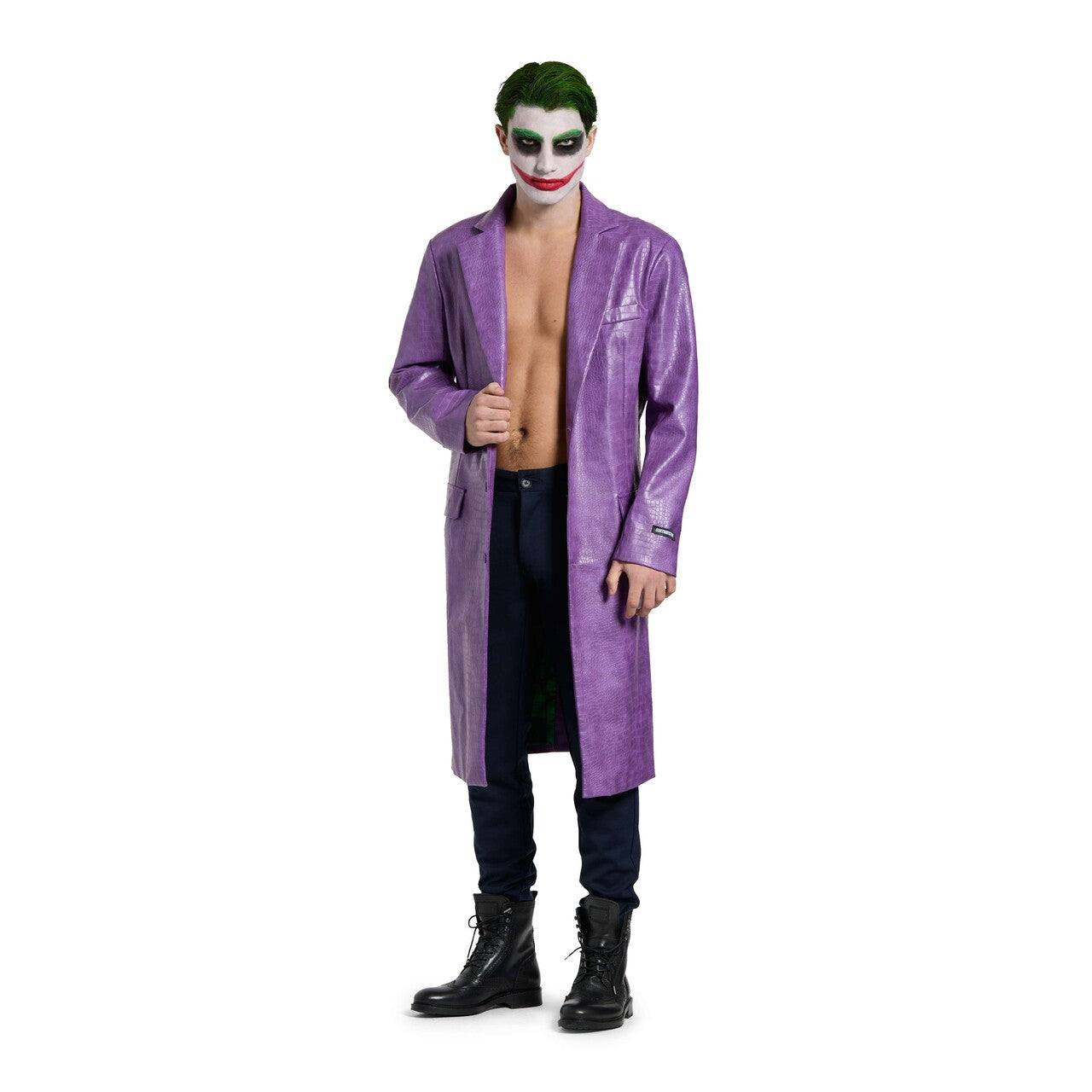 Op deze afbeelding zie je een Kostuums, van het merk Suitmeister. Joker™ Coat Man Kostuum