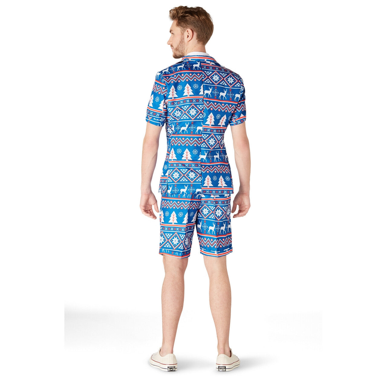 Op deze afbeelding zie je een Kostuums, van het merk Suitmeister. Zomer Christmas Blue Nordic Suitmeister Short Man Kostuum