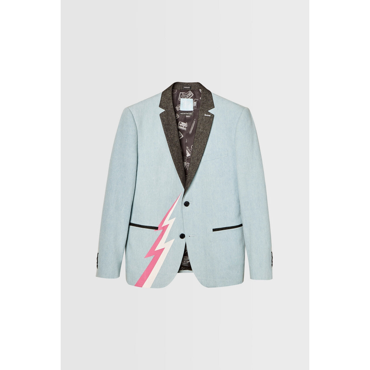 Op deze afbeelding zie je een Kostuums, van het merk Opposuits. Bliksem Stoere Retro Jas Man