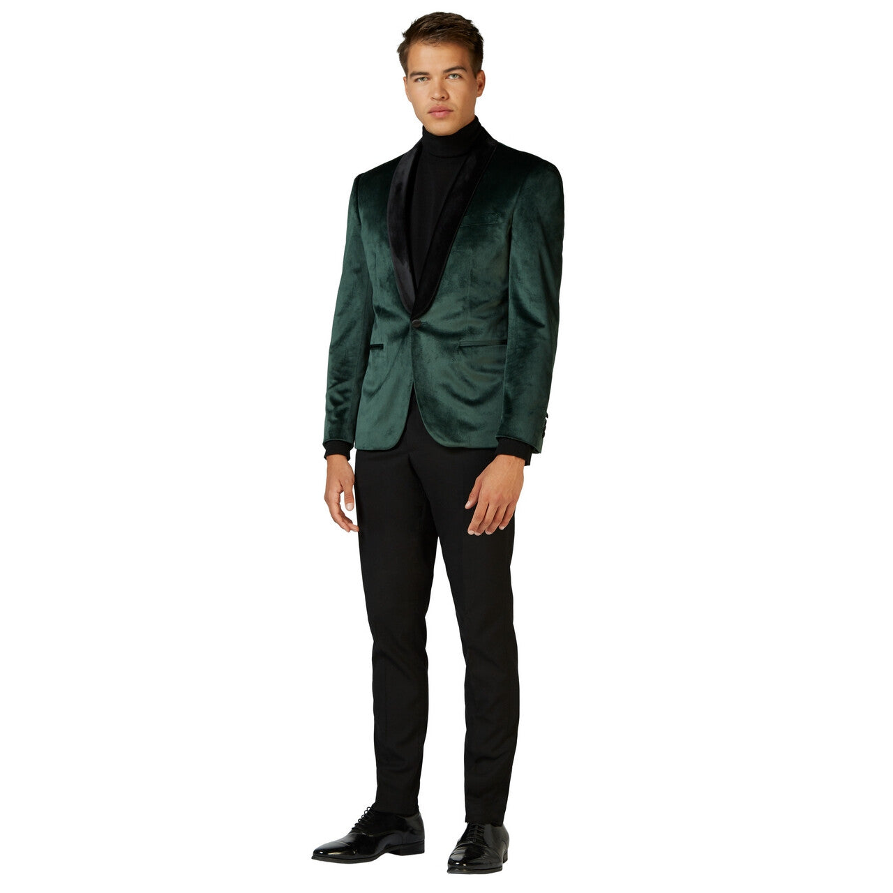 Op deze afbeelding zie je een Kostuums, van het merk Opposuits. Elegante Gala Jas Donkergroen Man