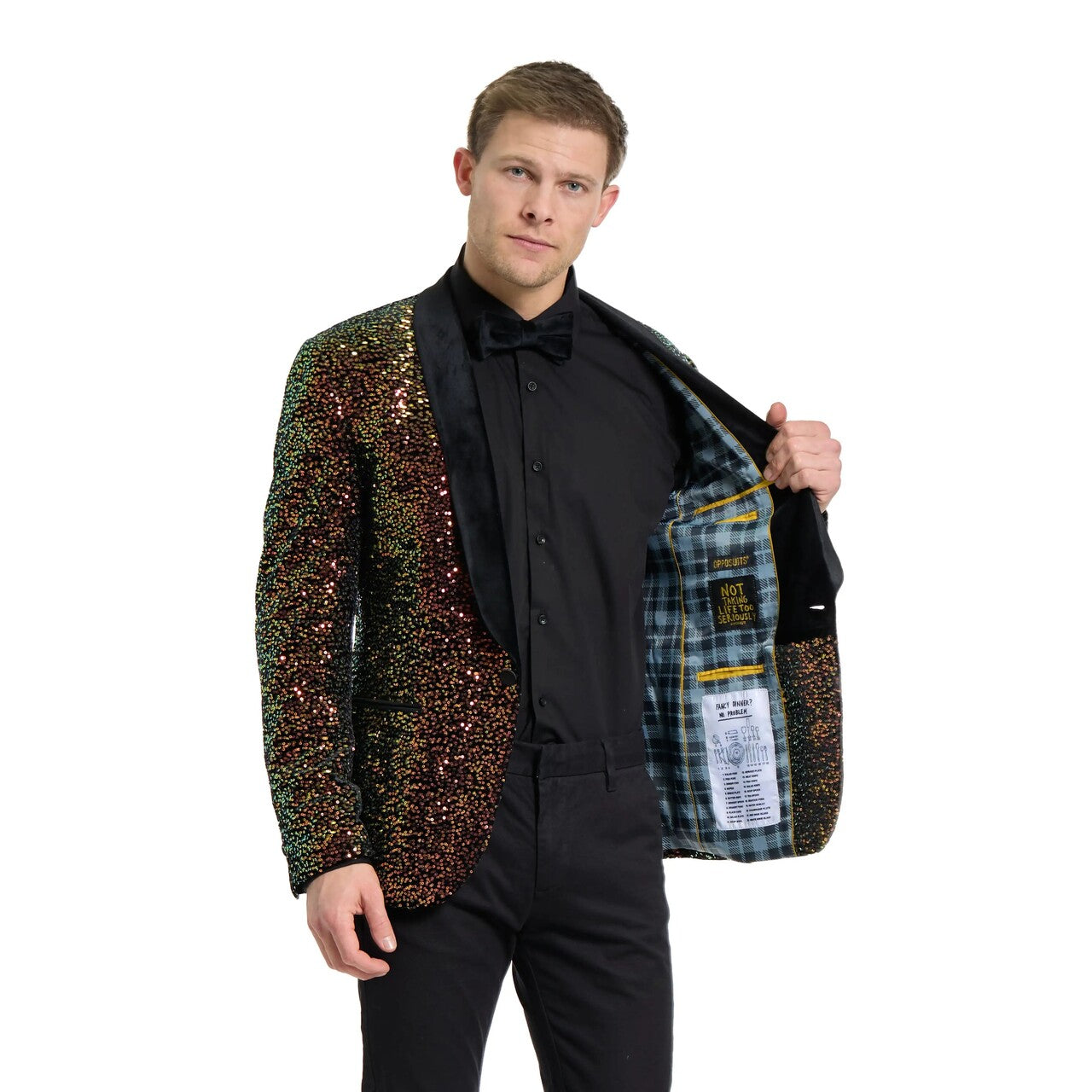 Op deze afbeelding zie je een Kostuums, van het merk Opposuits. Time To Shine Colbert Man