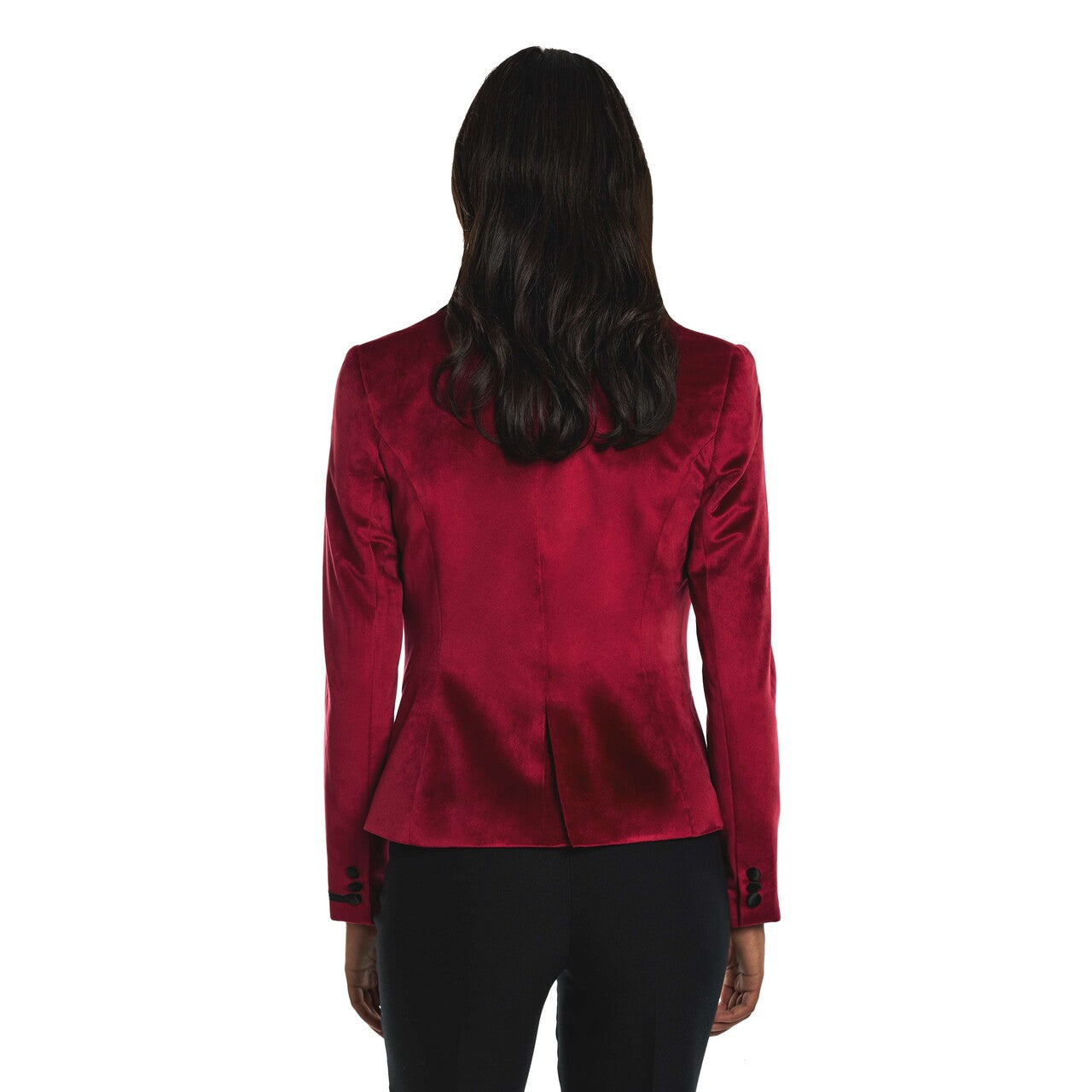 Op deze afbeelding zie je een Kostuums, van het merk Opposuits. Womens Dinner Jacket - Burgundy Vrouw