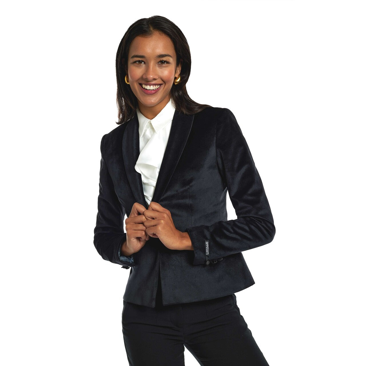 Op deze afbeelding zie je een Kostuums, van het merk Opposuits. Womens Dinner Jacket - Black Vrouw