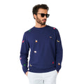 Zomeravond Iconen Trui Blauw Man