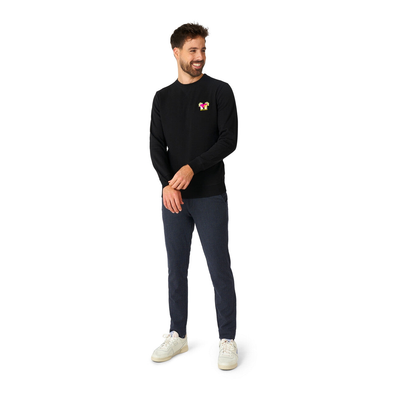 Op deze afbeelding zie je een Kostuums, van het merk Opposuits. Mtv Spring Break Trui Zwart Man