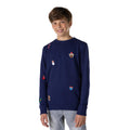 Teen Boys Nette Blauwe Kersttrui Jongen
