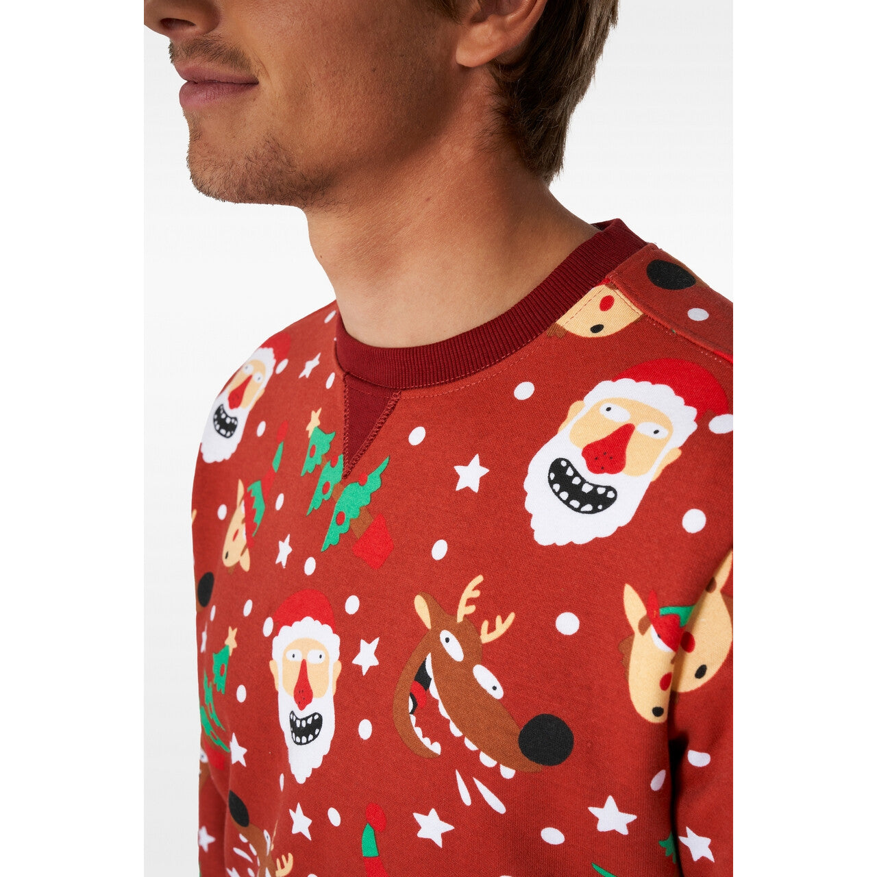 Op deze afbeelding zie je een Kostuums, van het merk Opposuits. Holy Jolly Christmas Trui Man