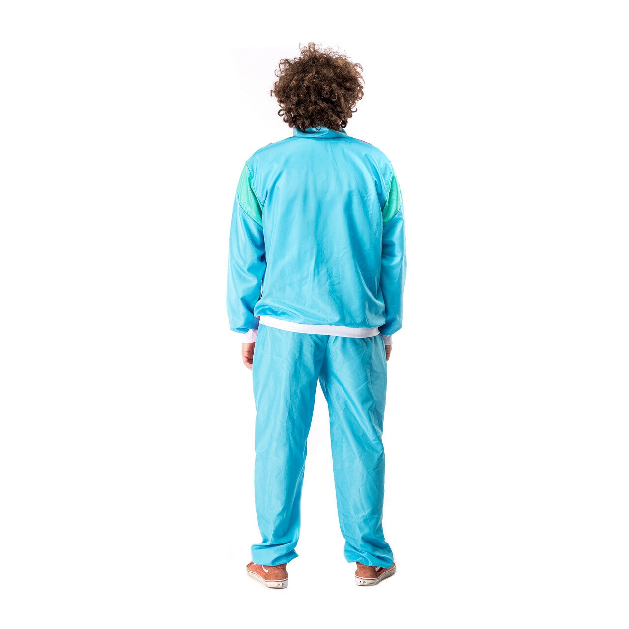 Op deze afbeelding zie je een Kostuums, van het merk Original Replicas. 80s Trainingspak Manic Mark Kostuum