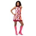 Jaren 70 Hippie Soul Disco 60s Hoge Sluiting Vrouw Kostuum
