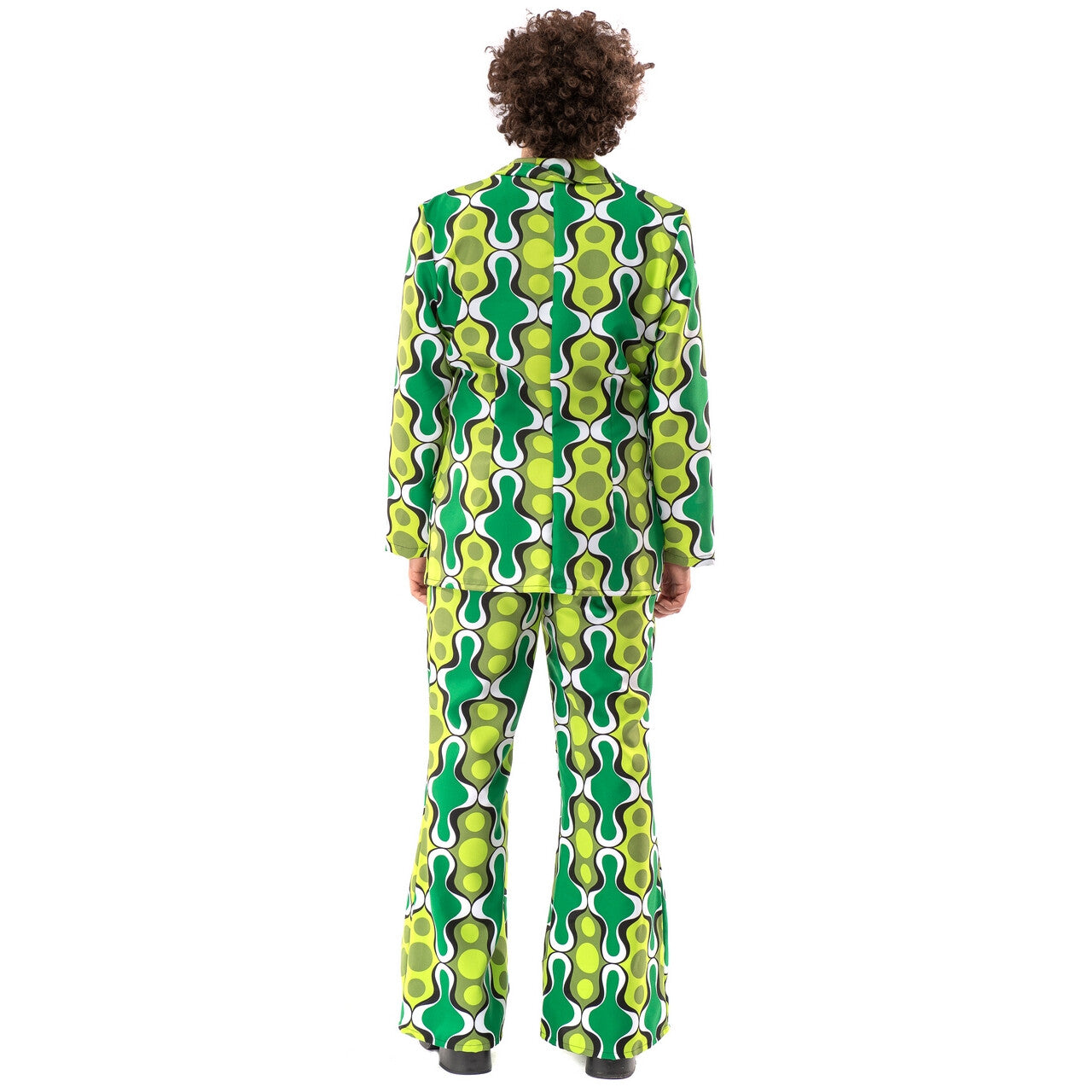 Op deze afbeelding zie je een Kostuums, van het merk Original Replicas. Jaren 70 Hippie Soul Disco 60s Ga Voor Groen Man Kostuum