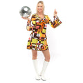 Jaren 70 Hippie Soul Disco 60s Dolle Lijnen Vrouw Kostuum