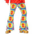Jaren 60 Batik Flower Power Hippie Festival Broek Man