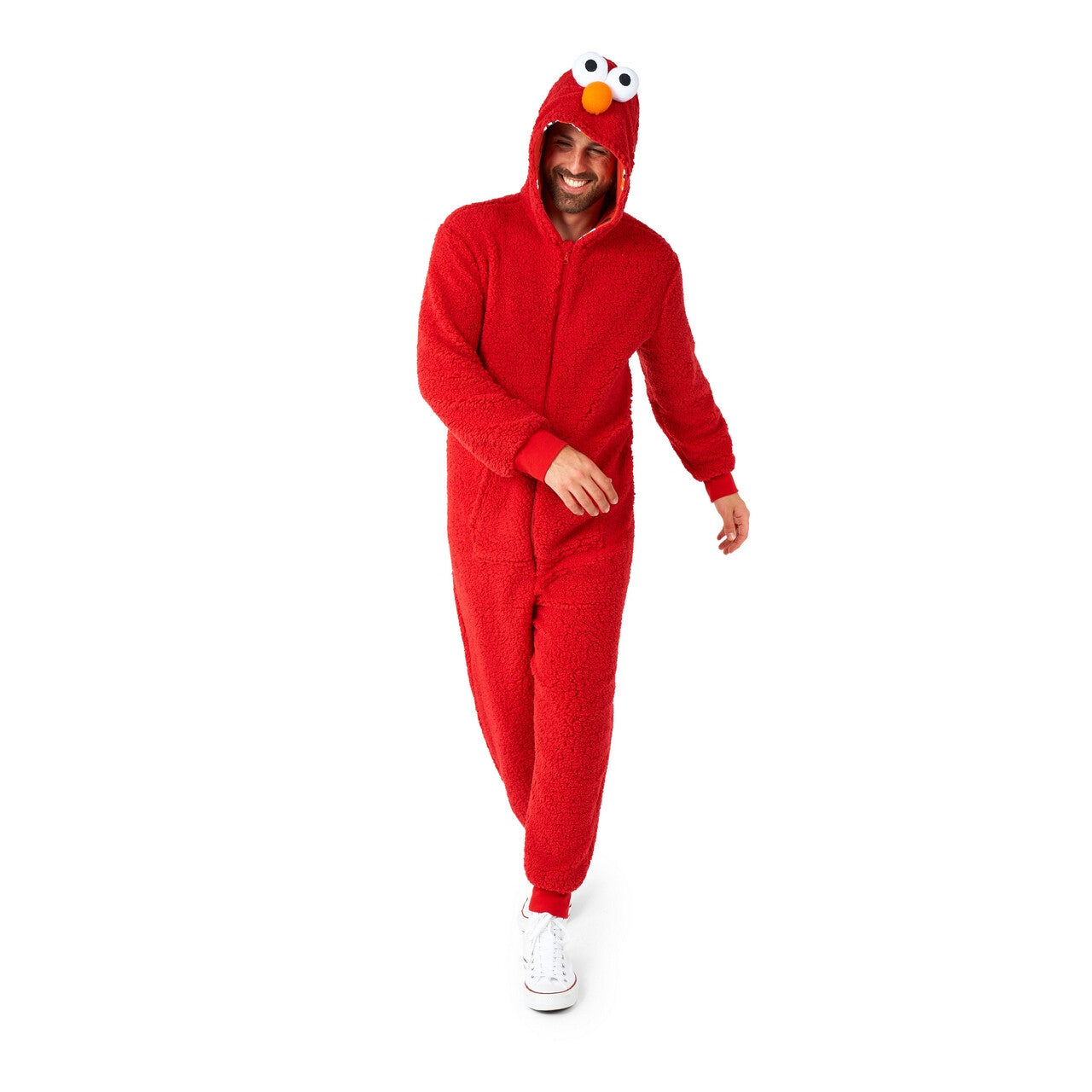Op deze afbeelding zie je een Kostuums, van het merk Opposuits. Elmo De Pelmo Sesamstraat Onesie Kostuum