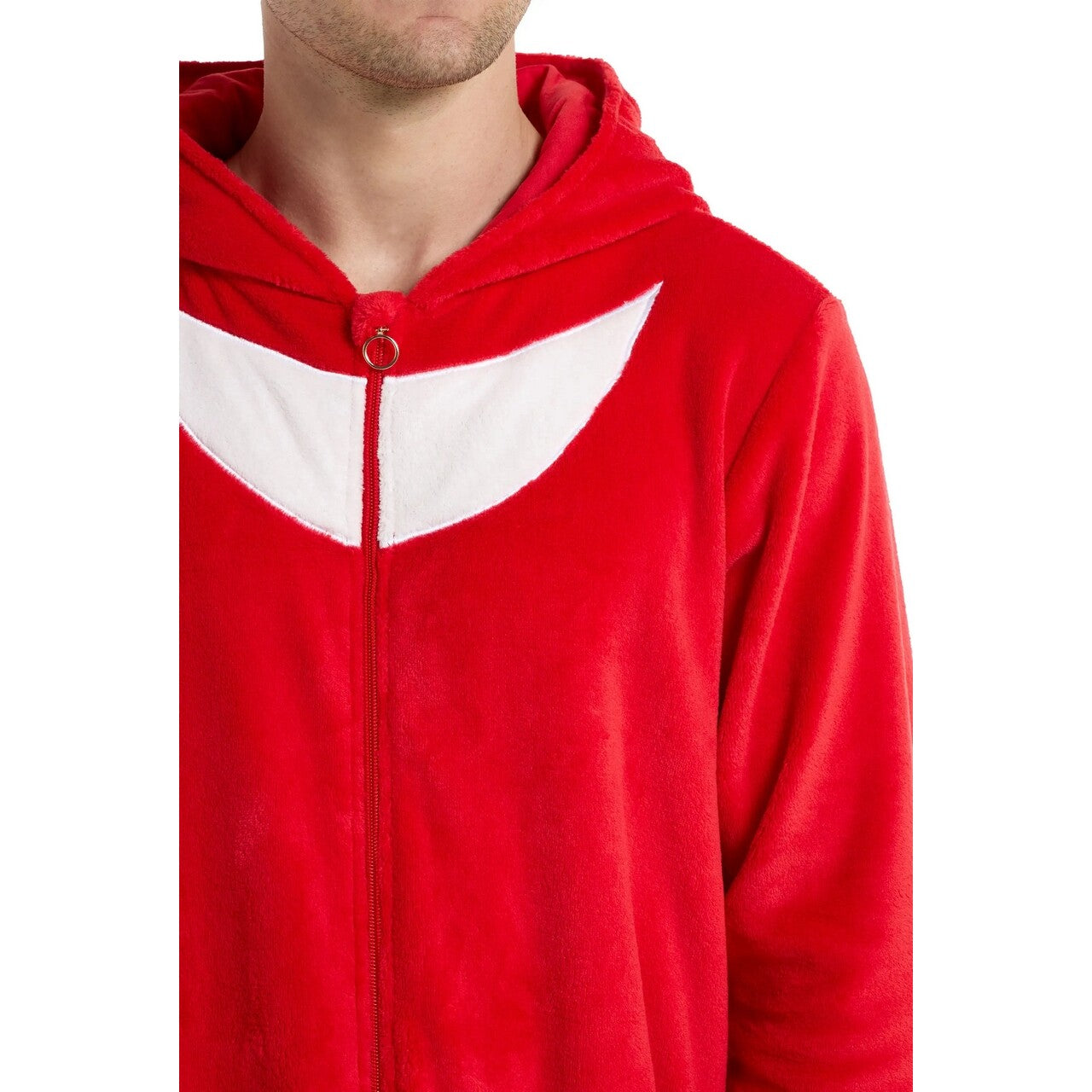 Op deze afbeelding zie je een Kostuums, van het merk Opposuits. Knuckles Relax Onesie Man Kostuum