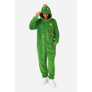 Op deze afbeelding zie je een Kostuums, van het merk Opposuits. Merry Jinglejoy - Tree Onesie Kostuum