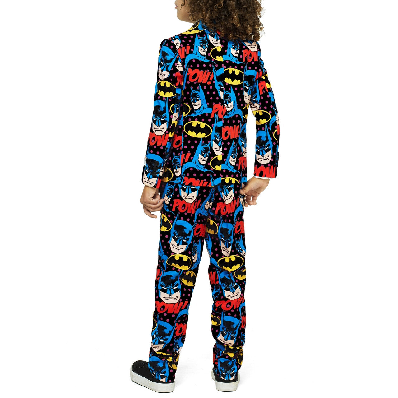 Op deze afbeelding zie je een Kostuums, van het merk Opposuits. The Dark Knight Comics Batman™ Strip Jongen Kostuum